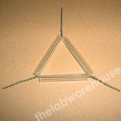 TRIANGLE SILICA TUBES ON NI-CHROME WIRE WITH 50MM LONG SIDES