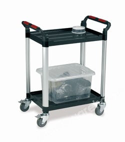 TROLLEY 2 X PP PLATFORMS 866 X 500MM W/ALU. PILLARS