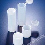 SPECIMEN TUBES PE T/FORM & CAPTIVE HINGED CAP 49X15MM PK 20