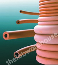 TUBING NATURAL RED RUBBER HEAVY WALL H8 COIL OF 10 METRES