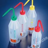 WASHBOTTLES PE SW./NCK PRNT. "DISTILLED WATER" 250ML PK 5