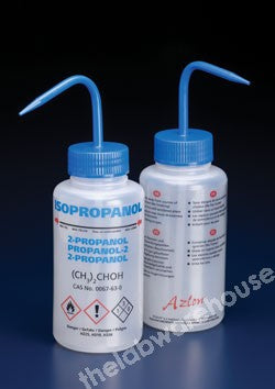 WASHBOTTLES LDPE INT. VALVE LABEL "ISOPROPANOL" 250ML PK 5