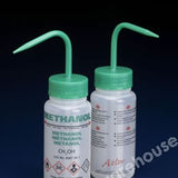 WASHBOTTLES LDPE INT. VALVE LABEL "METHANOL" 250ML PK 5