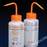 WASHBOTTLES LDPE INT. VALVE LABEL "ETHANOL" 250ML PK 5