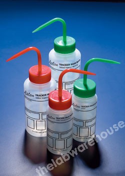 WASHBOTTLES AZLON TRACKER 500ML UNVENTED WITH LABELS PK.5