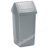 WASTE BIN PE WITH SWING TOP AND REMOVABLE HOOD 45L
