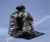 WASTE SACKS BLACK PLASTIC 450 X 725 X 975MM PK.100